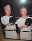 Joe Dimaggio And Mickey Mantle 8x10 Photograph New York Yankees Baseball Stars