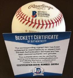 Joe Maddon 2016 World Series Champs Autographed Cubs W. S. Baseball Beckett Coa