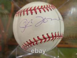 Joe Torre Signed 2001 World Series Baseball yankees