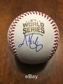 John Lackey Signed 2016 Rawlings World Series Baseball PSA/DNA COA Chicago Cubs