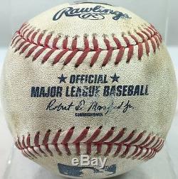 Jon Lester Career K #1790 Win #139 Game-used Mlb Baseball Cubs 2016 World Series