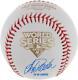 Jorge Posada Ny Yankees Signed 2009 World Series Baseball & 09 Ws Champs Insc