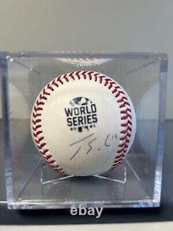 Jorge Soler Atlanta Braves World Series Bobblehead AND Signed WS baseball JSA