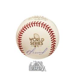 Jose Altuve Autographed 2017 World Series Official Baseball JSA COA
