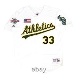 Jose Canseco Oakland Athletics 1990 World Series Home White Men's Jersey