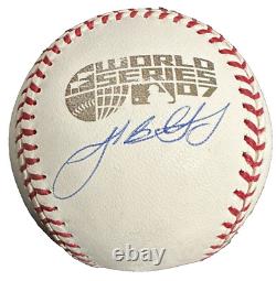 Josh Beckett Autographed Official 2007 World Series Baseball Red Sox