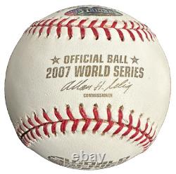 Josh Beckett Autographed Official 2007 World Series Baseball Red Sox