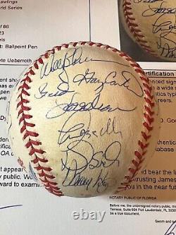 Jsa 1986 World Series Champs New York Mets Team Signed Baseball 23 Signatures