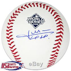 Juan Soto Nationals Signed Autographed 2019 World Series Game Baseball JSA Auth