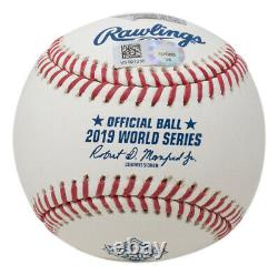 Juan Soto Washington Nationals 2019 World Series MLB Baseball with Case Fanatics