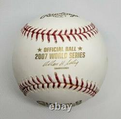 Julio Lugo Signed Autograph Rawlings Ball 2007 World Series Baseball Red Sox