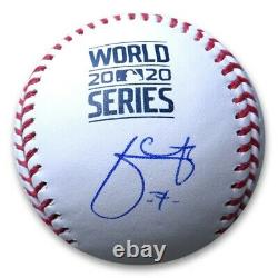 Julio Urias Signed Autographed 2020 World Series Official Baseball Dodgers MLB
