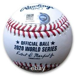 Julio Urias Signed Autographed World Series Baseball 20 WS Champ Dodgers MLB