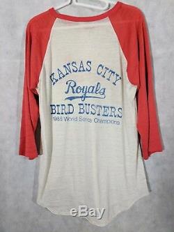 Kansas City Royals St Louis Deadbirds 1985 World Series Vtg Baseball MLB Shirt