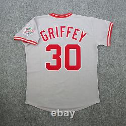 Ken Griffey Sr 1990 Cincinnati Reds World Series Men's Grey Cooperstown Jersey