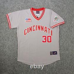 Ken Griffey Sr 1990 Cincinnati Reds World Series Men's Grey Cooperstown Jersey