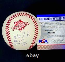 Kirk Gibson 88 WS Walkoff HR signed Dodger 1988 World Series baseball PSA COA