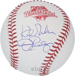 Kirk Gibson Dennis Eckersley Signed Autographed 1988 World Series Baseball FAN