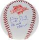 Kirk Gibson La Dodgers Signed 1988 World Series Baseball & 1988 Ws Champs Insc