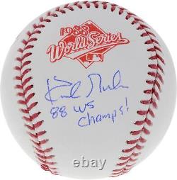 Kirk Gibson LA Dodgers Signed 1988 World Series Baseball & 1988 WS Champs Insc