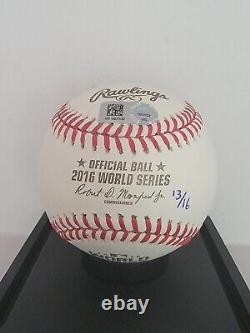 Kris Bryant, Javier Baez, Anthony Rizzo 2016 World Series Autographed Baseball