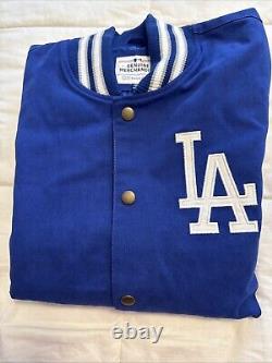 LA Dodgers G3 MLB Genuine Merchandise 7x World Series Varsity Jacket Size L NWT