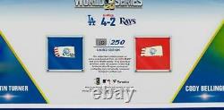 LOS ANGELES DODGERS 10 x 30 2020 World Series GU Baseball Collage LE 250