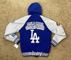 LOS ANGELES DODGERS 7 TIME WORLD SERIES CHAMPIONSHIP Hooded Jacket S M L XL 2X