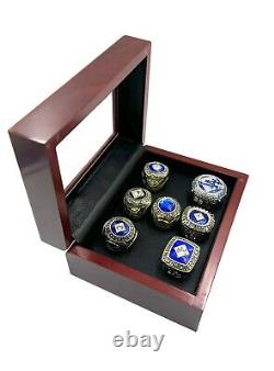 LOS ANGELES DODGERS ALL 7 WORLD SERIES RING SET KOUFAX KERSHAW With DISPLAY BOX