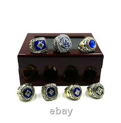 LOS ANGELES DODGERS ALL 7 WORLD SERIES RING SET KOUFAX KERSHAW With DISPLAY BOX