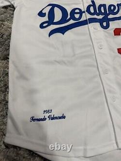 LOS ANGELES DODGERS FERNANDO VALENZUELA 1981 World Series Baseball Jersey