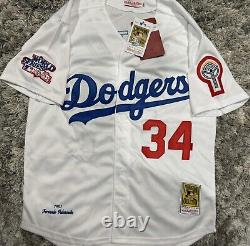 LOS ANGELES DODGERS FERNANDO VALENZUELA 1981 World Series Baseball Jersey