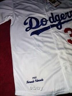 LOS ANGELES DODGERS FERNANDO VALENZUELA 1981 World Series Baseball Jersey