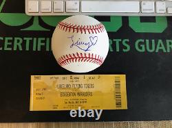 Livvy Dunne Signed 1996 World Series Baseball Psadna