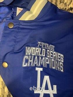 Los Angeles Dodgers Baseball Varsity 7 Time World Series Champions Jacket Sz 3XL