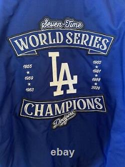 Los Angeles Dodgers Baseball Varsity 7 Time World Series Champions Jacket Sz XL