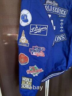 Los Angeles Dodgers Baseball Varsity 7 Time World Series Champions Jacket Sz XL