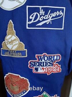 Los Angeles Dodgers Baseball Varsity 7 Time World Series Champions Jacket Sz XL