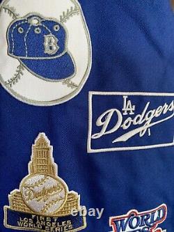 Los Angeles Dodgers Baseball Varsity 7 Time World Series Champions Jacket Sz XL