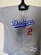 Los Angeles Dodgers Tommy Lasorda 1988 World Series Baseball Jersey Gray