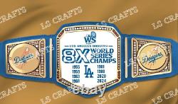 Los Angeles Dodgers World Series Championship Belt Adult Size 2mm Brass