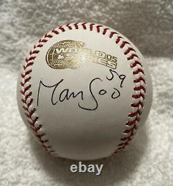 MAN SOO LEE Signed AUTOGRAPHED 2005 WORLD SERIES Baseball LEE MAN-SOO WHITE SOX