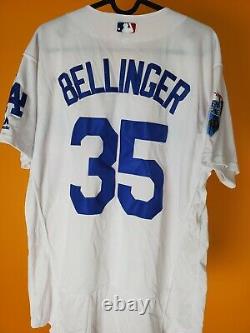 MLB Los Angeles Dodgers Baseball jersey Belinger #35 Majestic sz 40 World Series