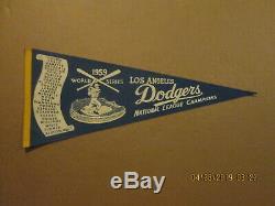 MLB Los Angeles Dodgers Vintage 1959 NL Champions World Series Roster Pennant