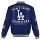 Mlb Los Angeles Dodgers World Series Champion Wool Jacket Royal Blue Embroidere