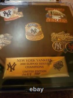 MLB New York Yankees Set Of Five World Series Commemorative LE Baseball Pins