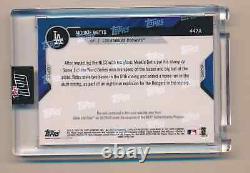 MOOKIE BETTS 2020 Topps Now World Series Game 1 Used Base Relic DODGERS #d 49