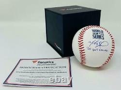 MOOKIE BETTS Autographed Dodgers 2020 WS Champs World Series Baseball FANATICS