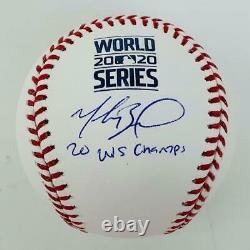 MOOKIE BETTS Autographed Dodgers 2020 WS Champs World Series Baseball FANATICS