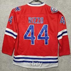 Majestic Chicago Cubs ANTHONY RIZZO 44 Century 2016 Red Hockey JERSEY Mens Sz 50